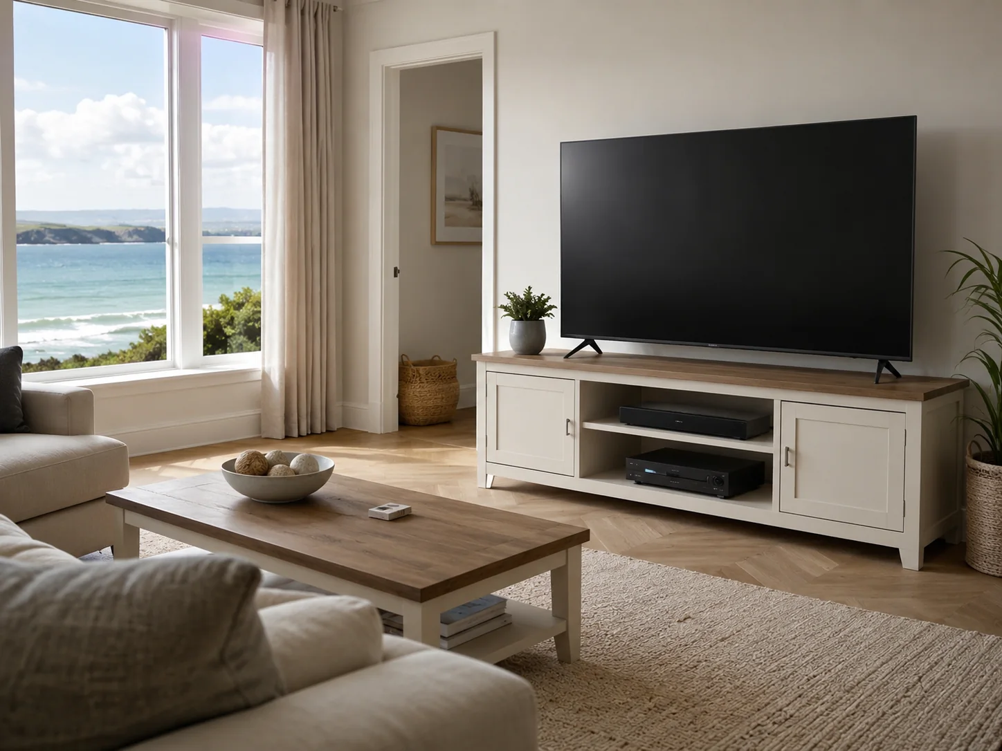 Home cinema installation in a coastal Swanage home